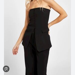Because of Alice - STRAPLESS PEPLUM BODICE - M